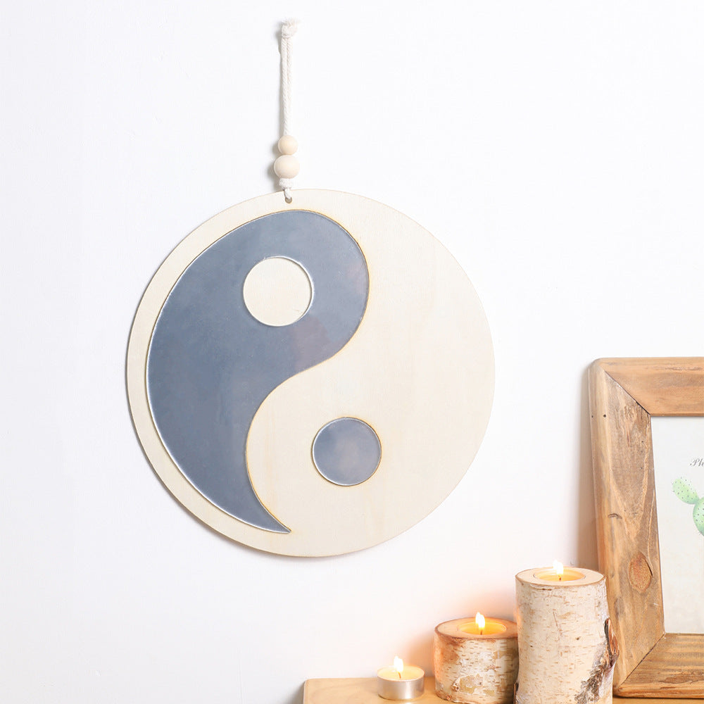 Chinese Style Taiji Bagua Acrylic Wall Mirror Decor