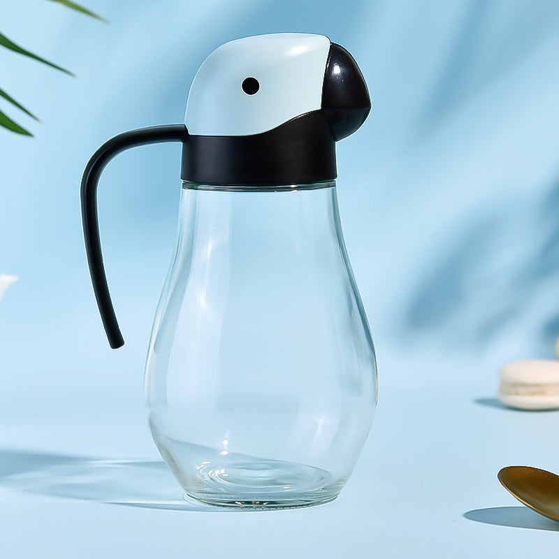 Automatic Opening Glass Oil Dispenser for Kitchen Use