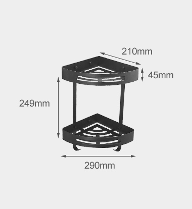 304 Stainless Steel Corner Shelf for Bathroom Storage