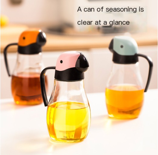 Automatic Opening Glass Oil Dispenser for Kitchen Use