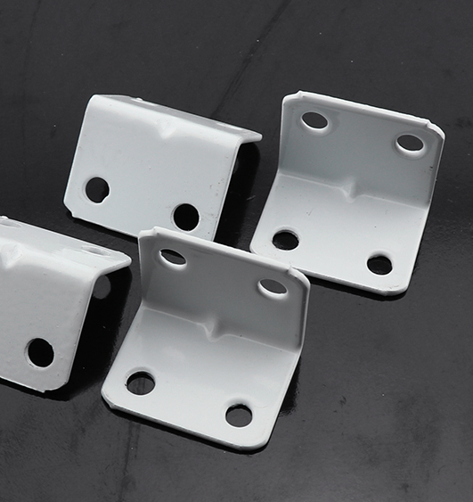 White Corner Bracket for Universal Shelf Support