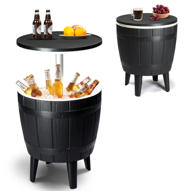 Black Ice Bucket Side Table