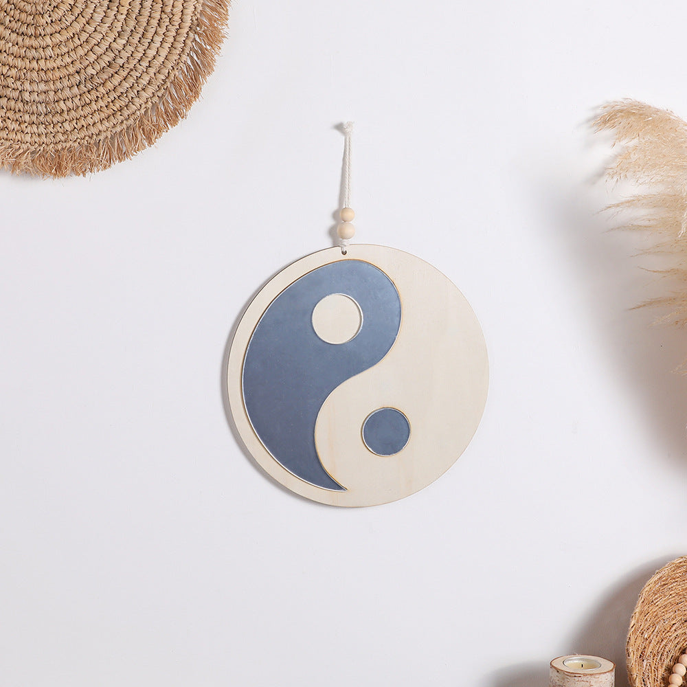 Chinese Style Taiji Bagua Acrylic Wall Mirror Decor