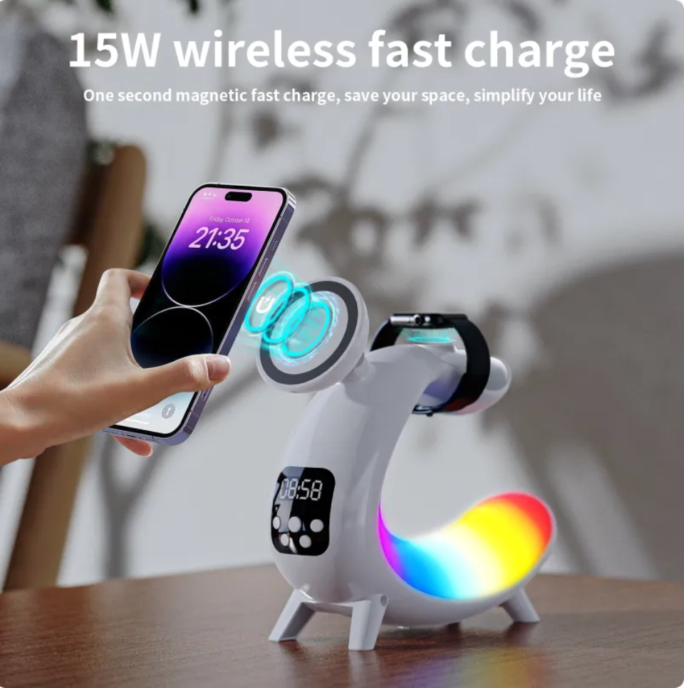 Liuyi Multi-function Wireless Charging Bedside Table Lamp