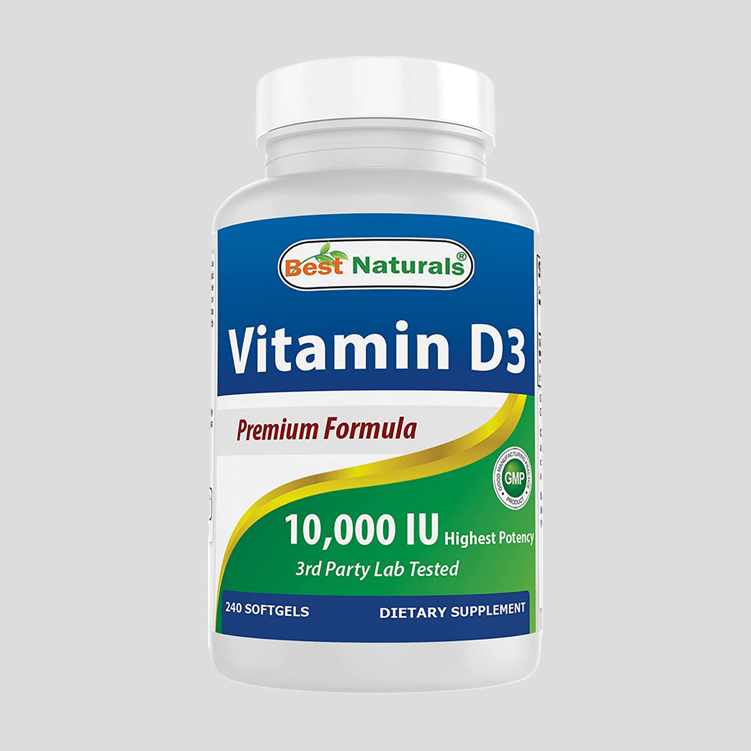 Vitamin D3 10000 IU for Stronger & Healthier Bones, 240 Count