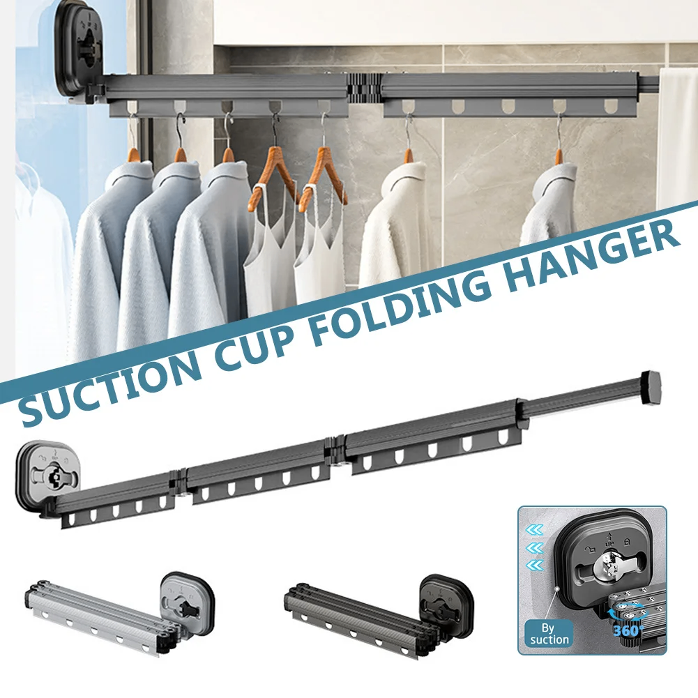 Aluminium Wall-Mounted Retractable Clothes Drying Rack