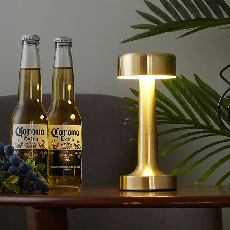 Vintage LED Nightstand Lamp with Adjustable Brightness