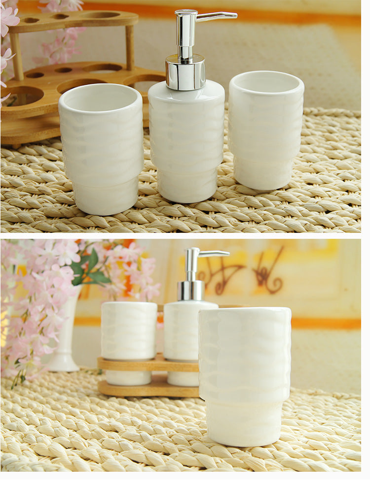 Toothbrush Holder and Bathroom Organiser Set