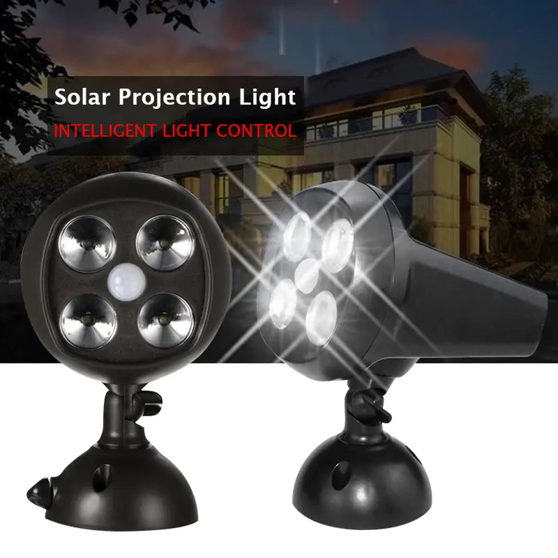 Solar Motion Sensor Garden Light, 360-Degree Rotating