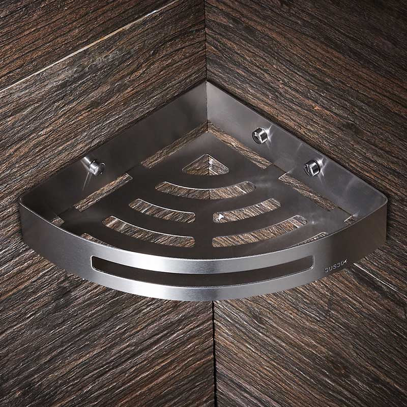 304 Stainless Steel Corner Shelf for Bathroom Storage