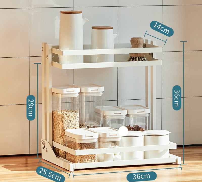 Multi-Layer Kitchen Spice Rack for Countertop Use