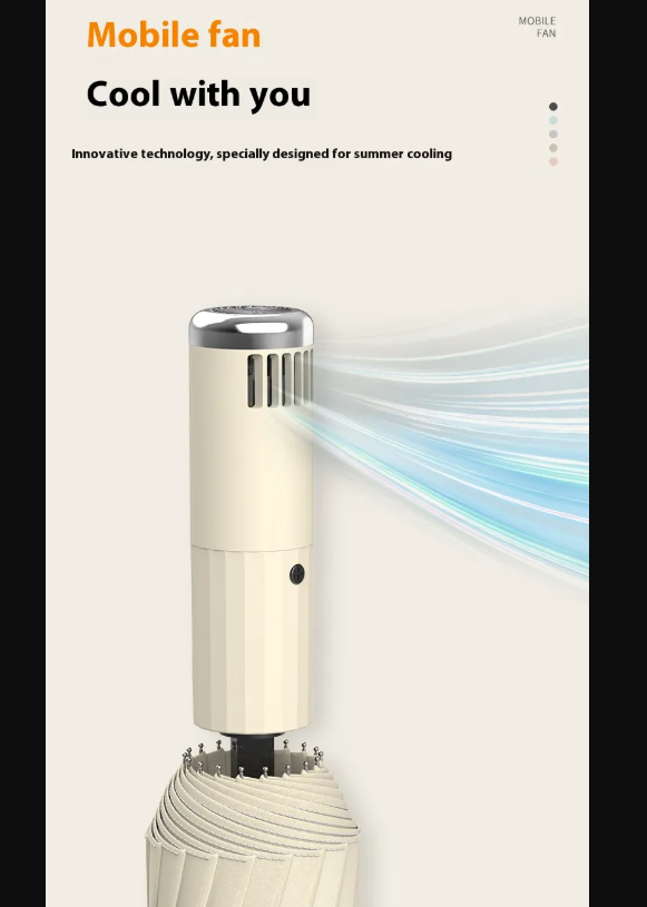 Automatic Folding Umbrella with Fan
