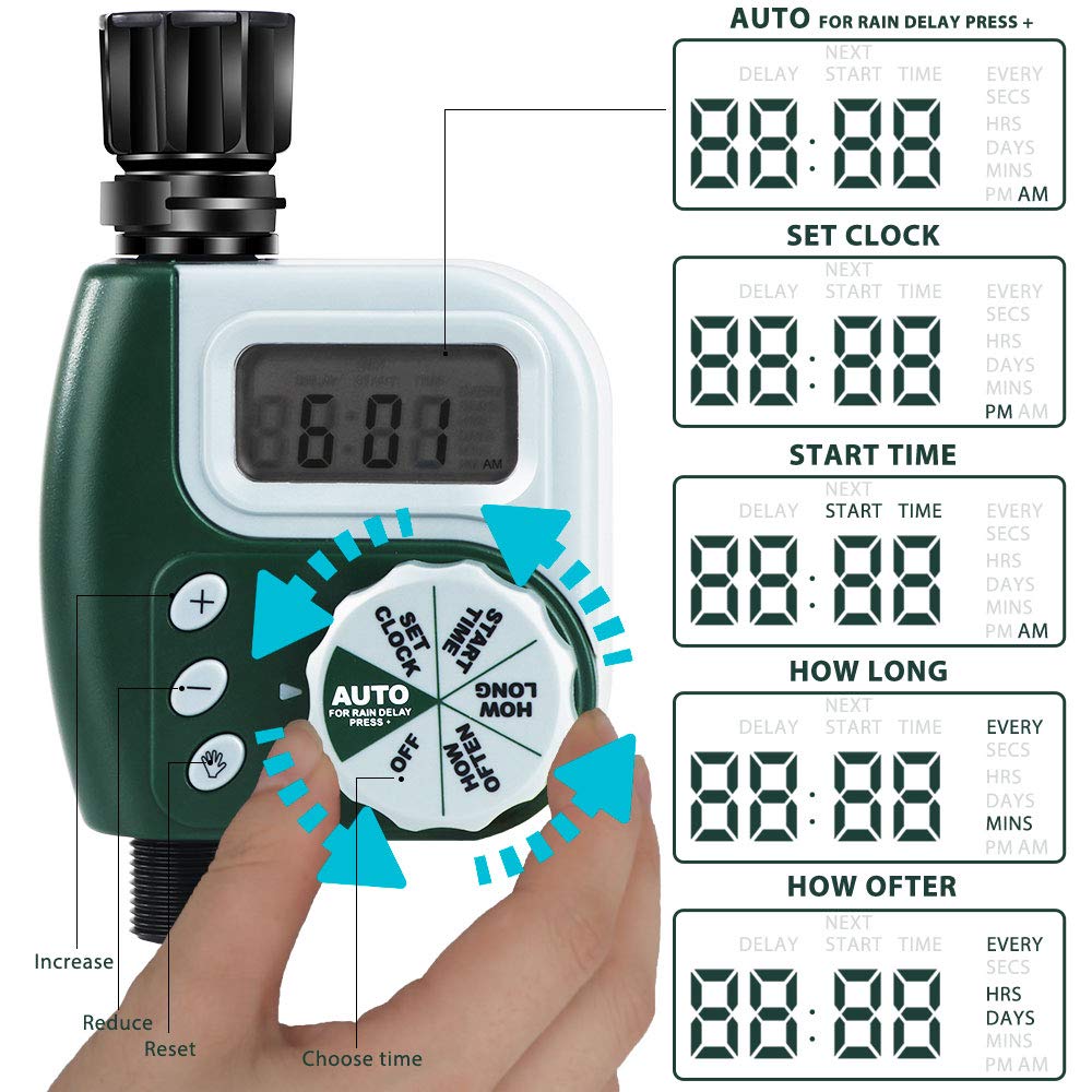 Automatic Garden Watering Timer System