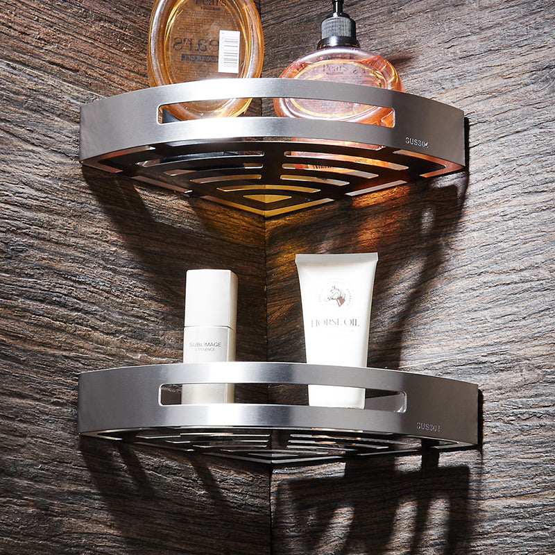 304 Stainless Steel Corner Shelf for Bathroom Storage