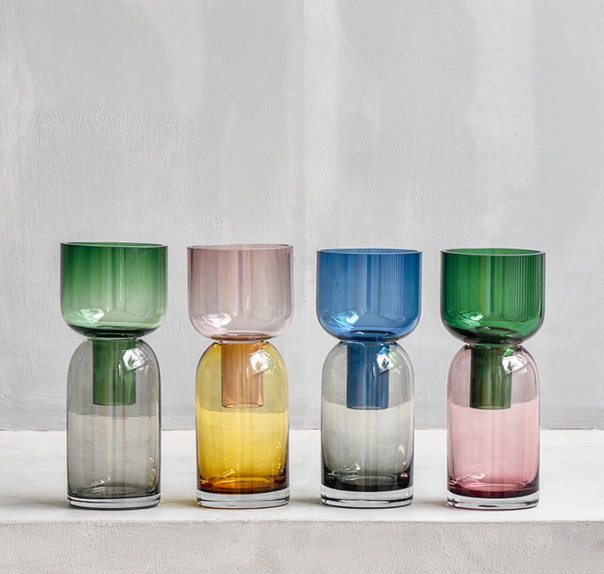 Stained Glass Flower Vase