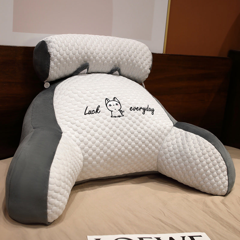 Sofa Fluffy Cushion Luncheon Pillow Triangle Reading Cushion Bedside