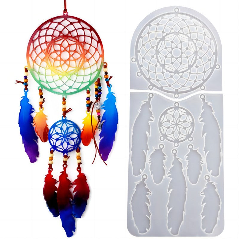 Diy Silicone Mould for Drip Resin Wall Mirror Chime