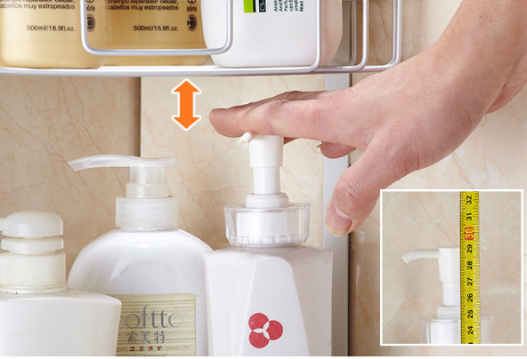 Bathroom Storage Rack, Space Saver Triangle Shelf