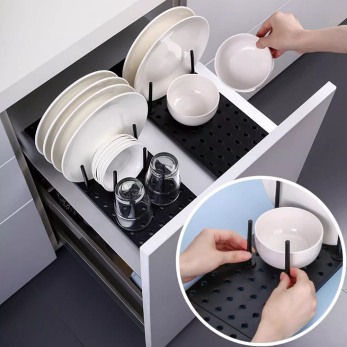 Retractable Dish Drying Rack for Teacups