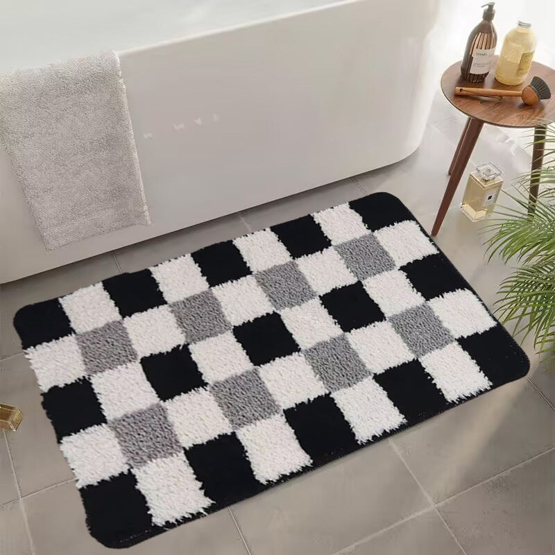 Absorbent Non-Slip Bathroom Door Mat for Home Use