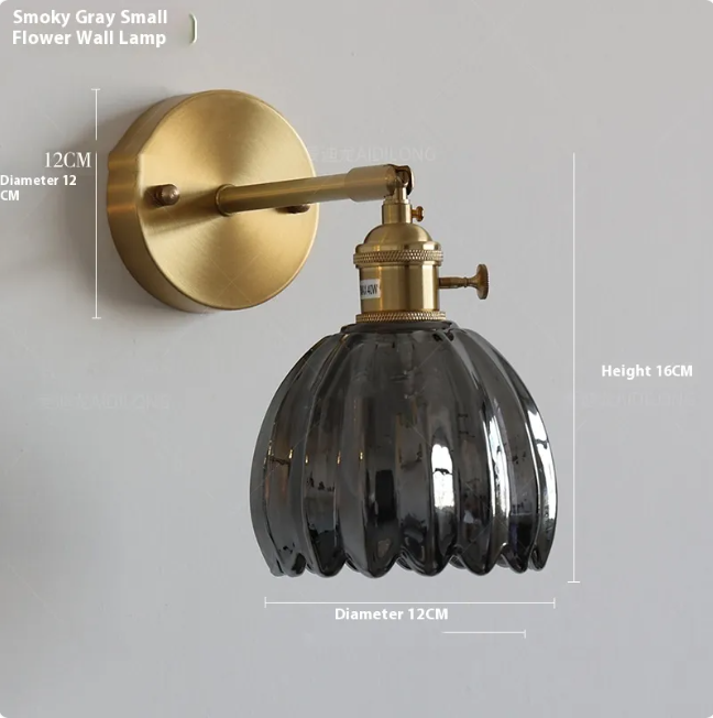 Glass Flower Pendant Light