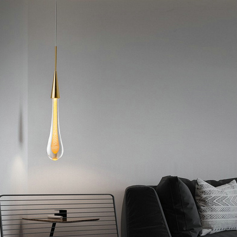 Crystal Water Drop Ceiling Pendant Light