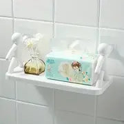 Punch-Free Multifunctional Floating Shelf for Storage
