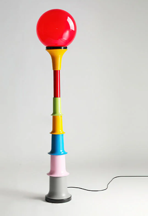Memphis Coloured Floor Lamp for Kids' Room