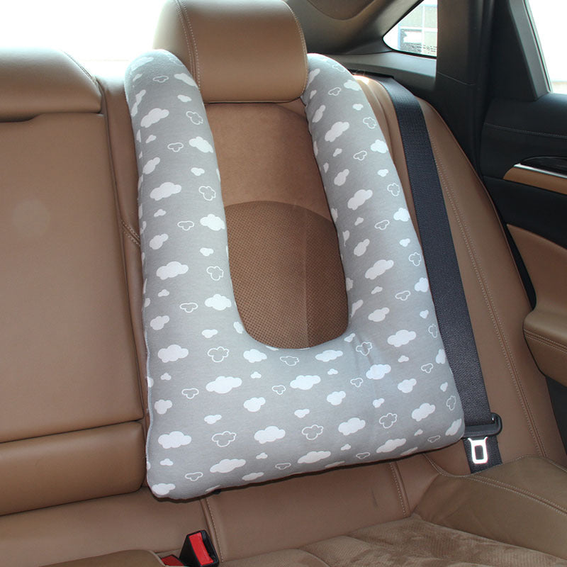 Cute Dual-Use Car Cushion Quilt for Kids with Cover
