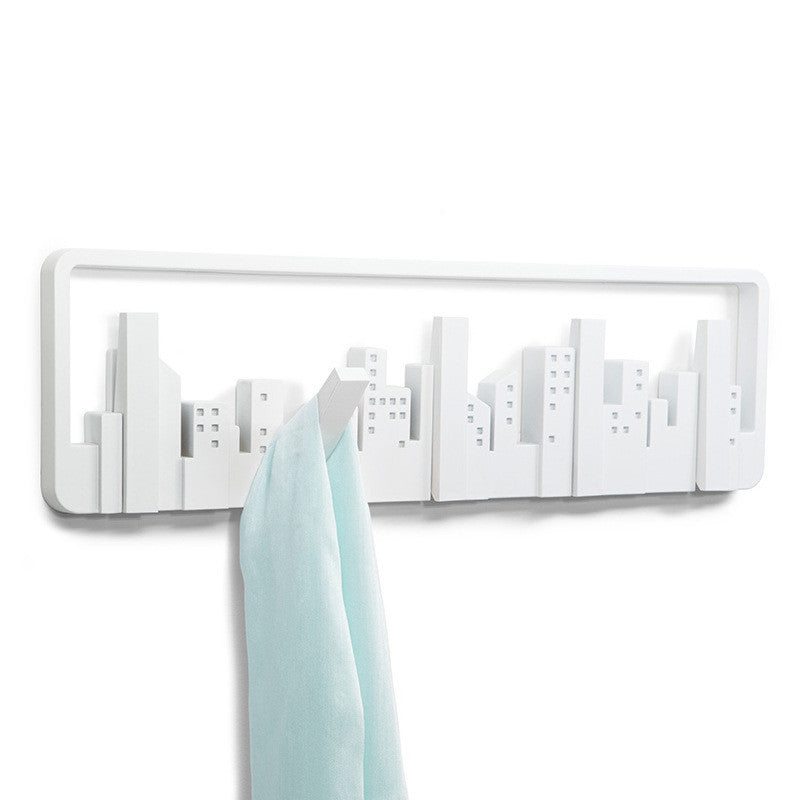 Creative Wall-Mounted Coat Rack and Hooks Organiser