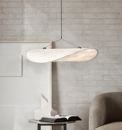 Silk Drum Chandelier - White Fabric Ceiling Pendant Light