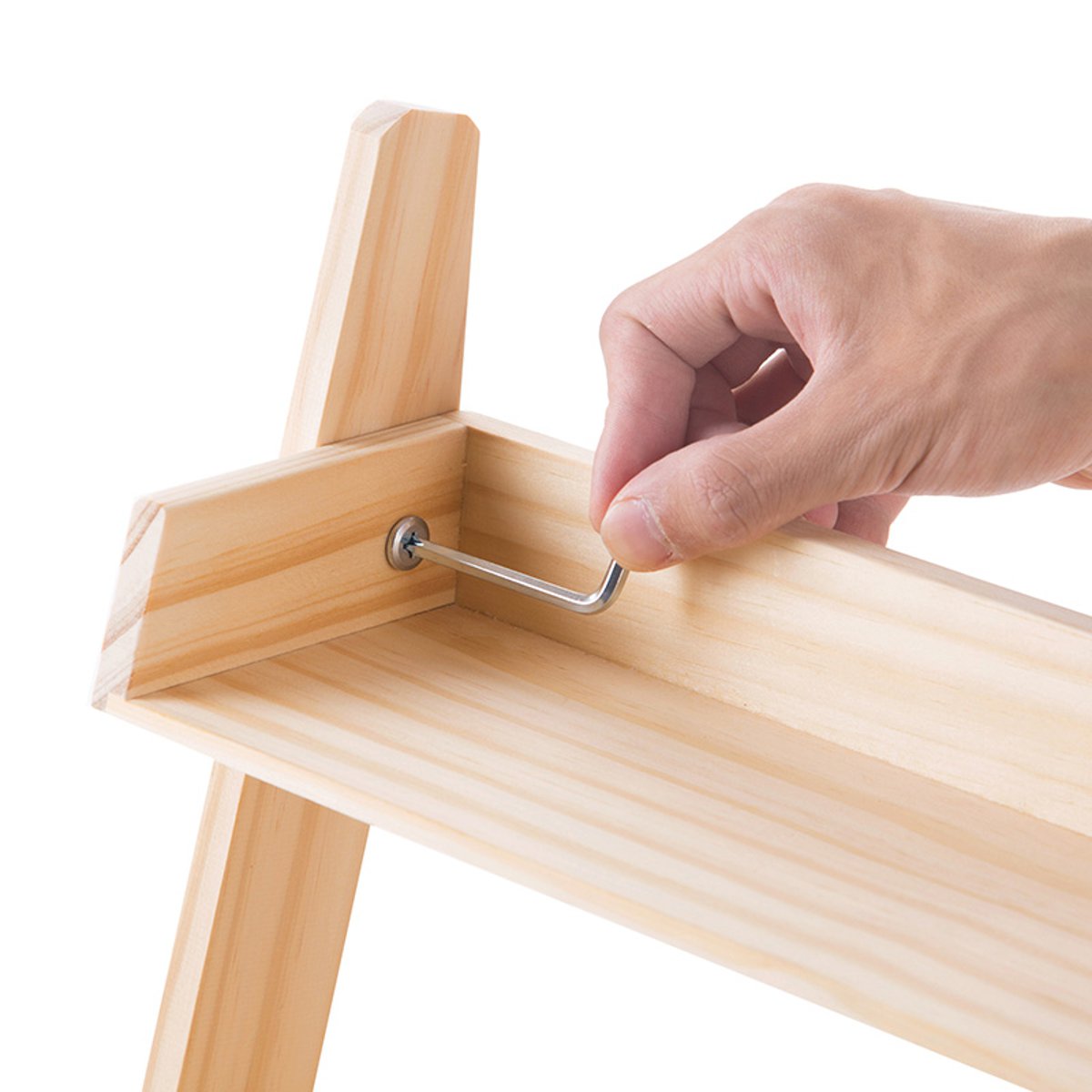 Pine Multi-Layer Simple Spice Rack for Kitchen Storage