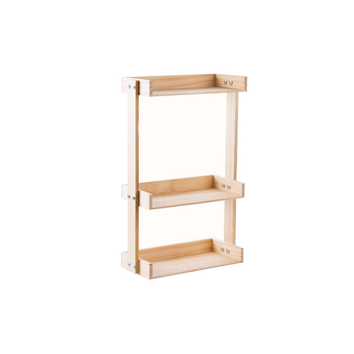 Pine Multi-Layer Simple Spice Rack for Kitchen Storage
