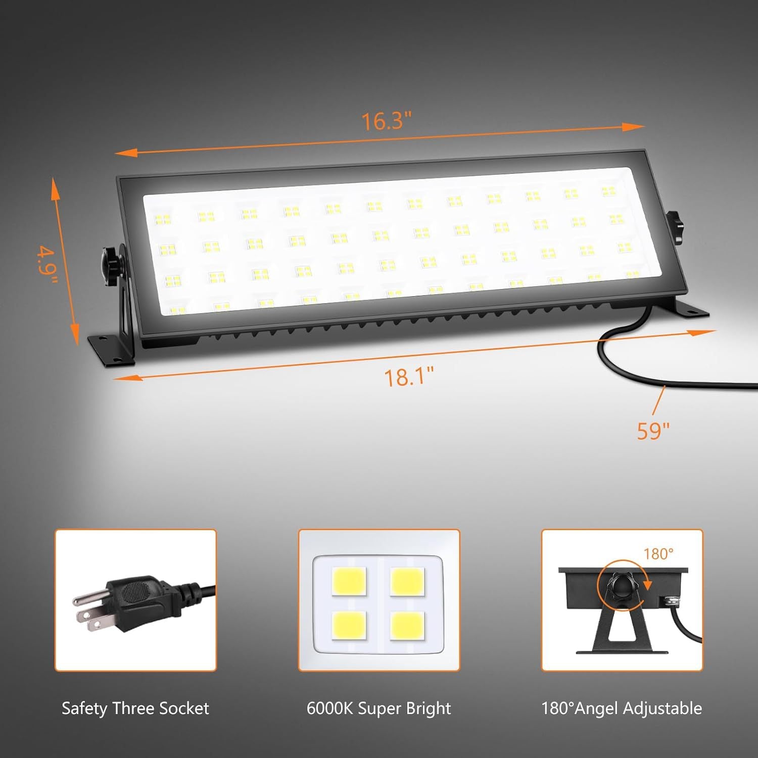 Modern LED Rectangular Commercial Pendant Light