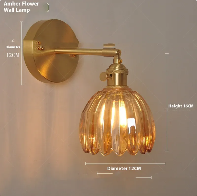 Glass Flower Pendant Light