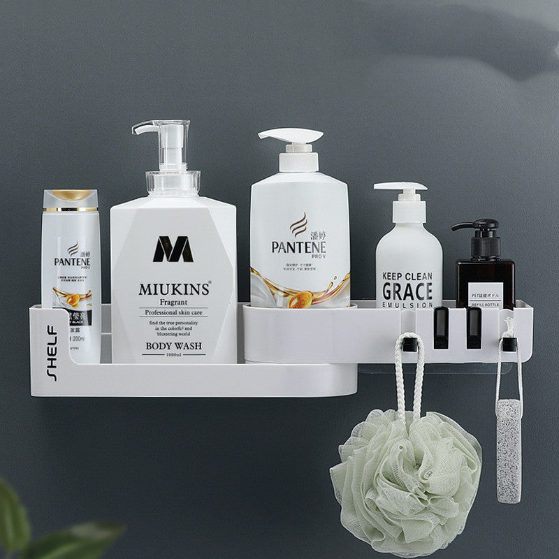 Triangle Corner Bathroom Shelf, No-Drill