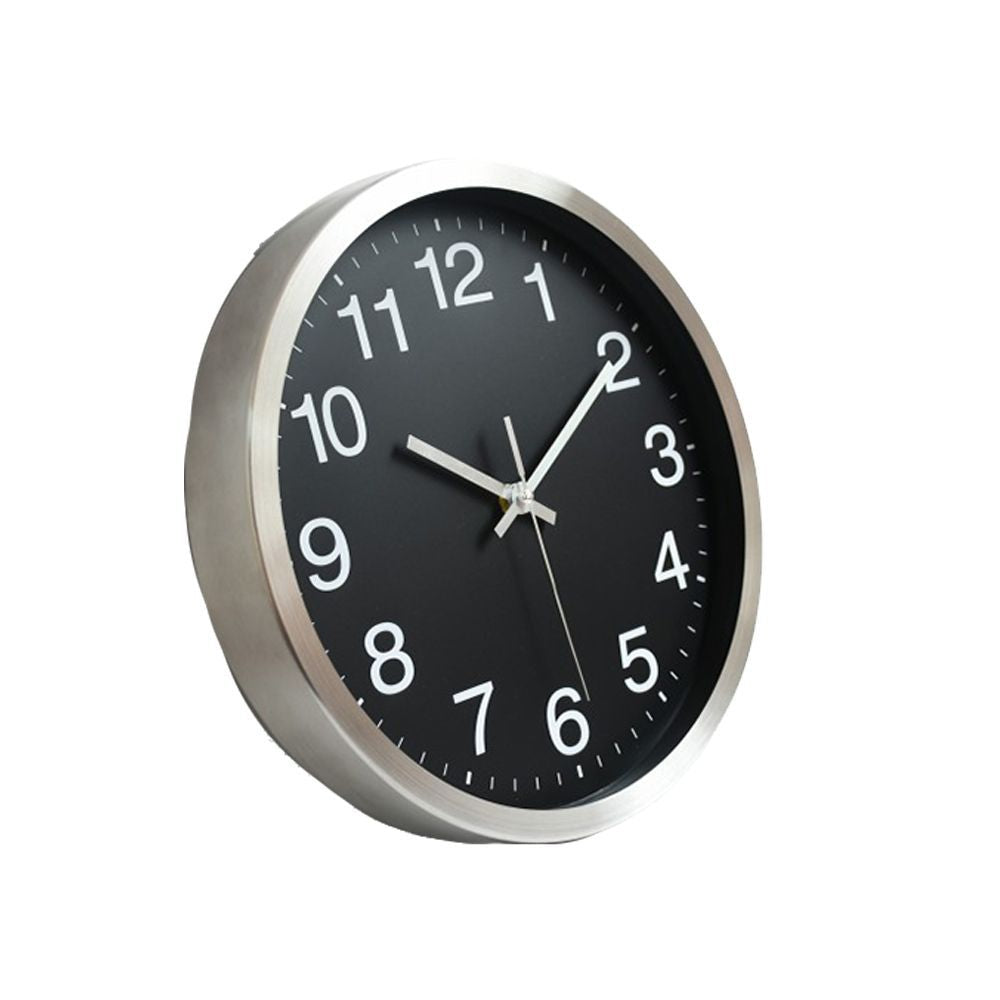 Quartz Wall Clock, 30cm Metal Design