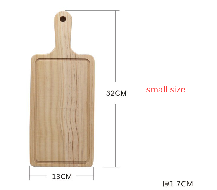 Rectangular Wooden Serving Board for Pizza, Cake, Sushi