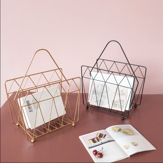 Iron Magazine Storage Frame and Basket Collection