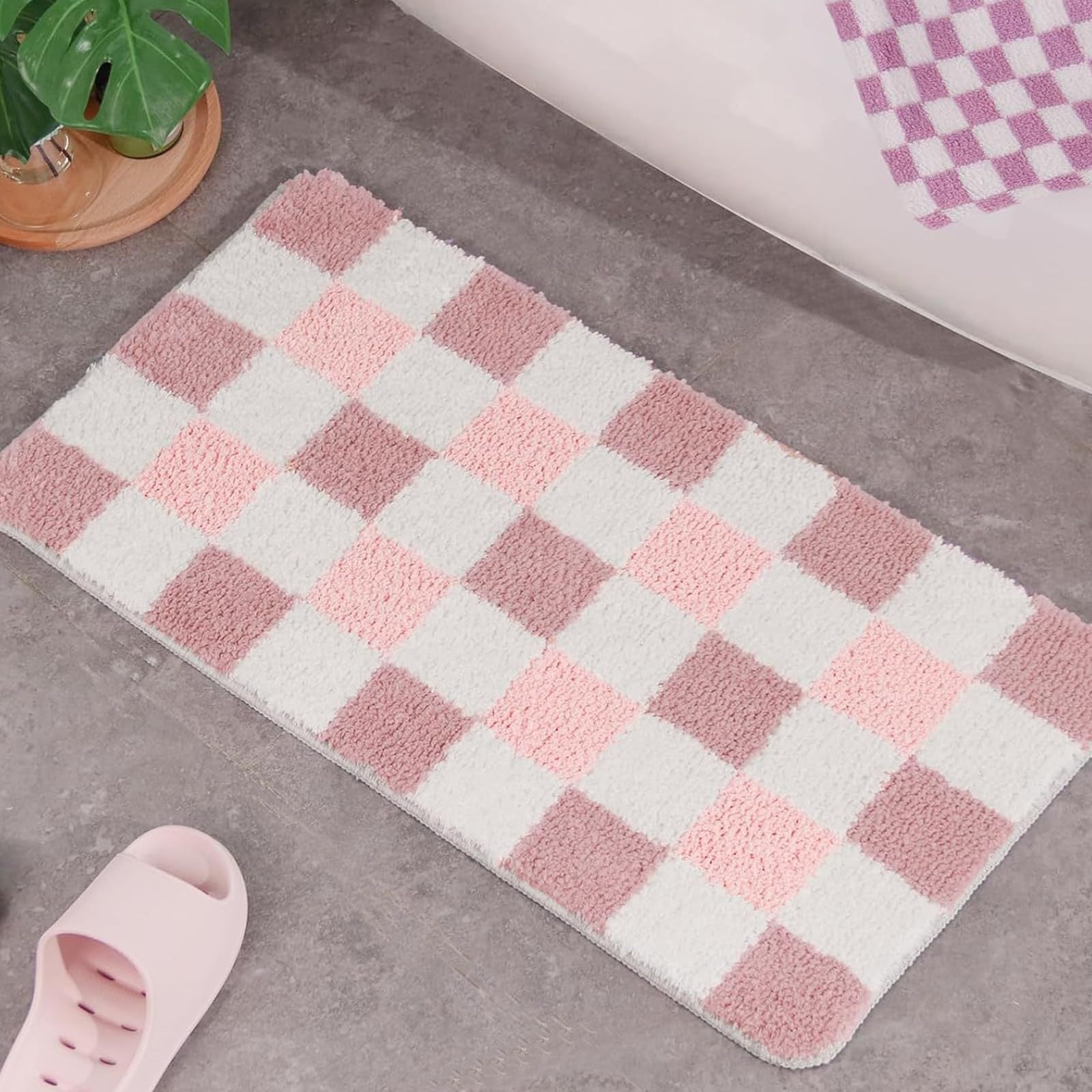 Absorbent Non-Slip Bathroom Door Mat for Home Use
