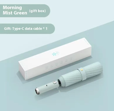 Automatic Folding Umbrella with Fan