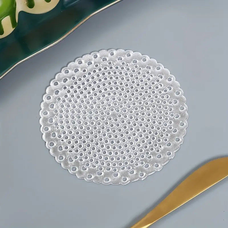 Solid Colour PVC Hollow Placemat for Kitchen Decor