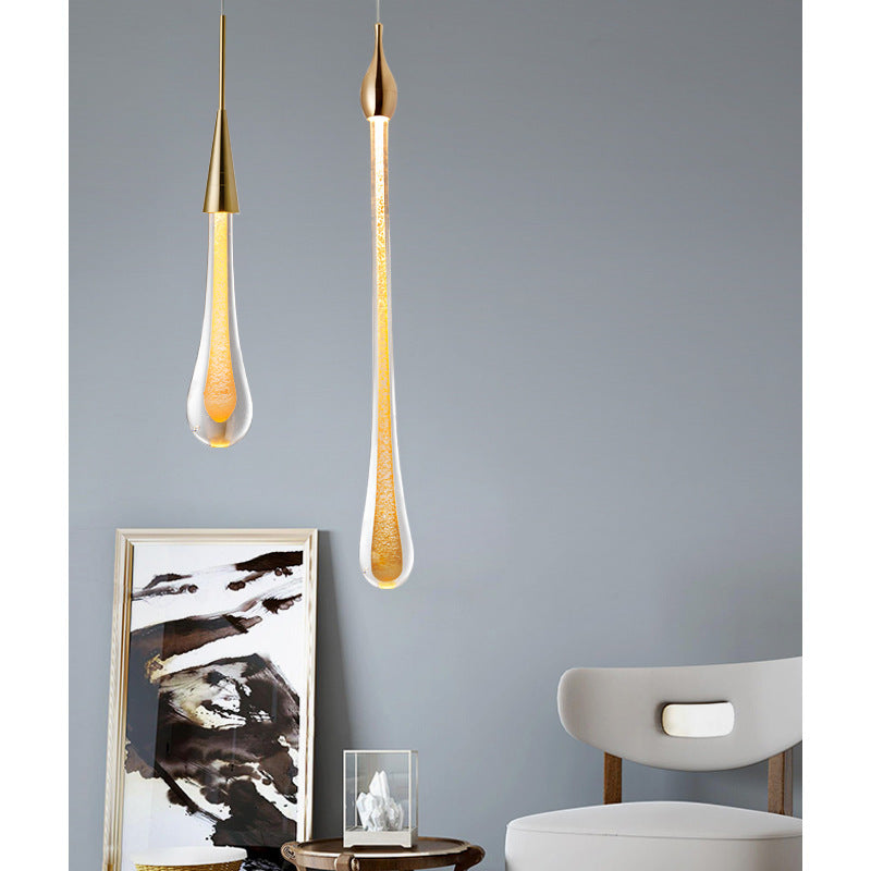Crystal Water Drop Ceiling Pendant Light