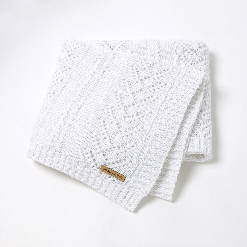 Infant Solid Colour Hollow Cotton Quilt Cover Blanket