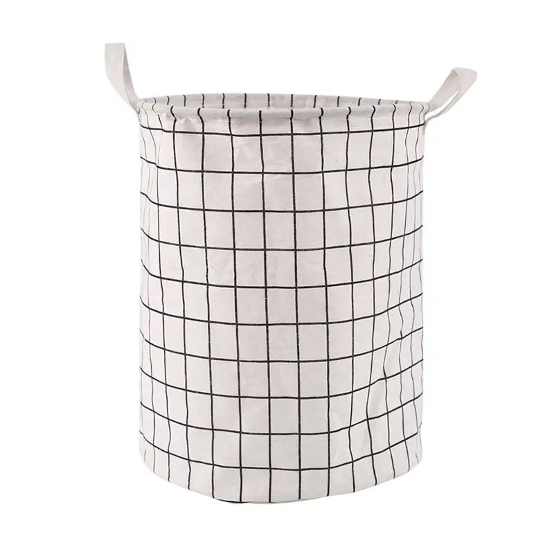 1pc Portable Round Laundry Basket and Clothes Hamper
