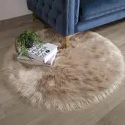 Fluffy Synthetic Fur Creative Door Mat and Floor Rug