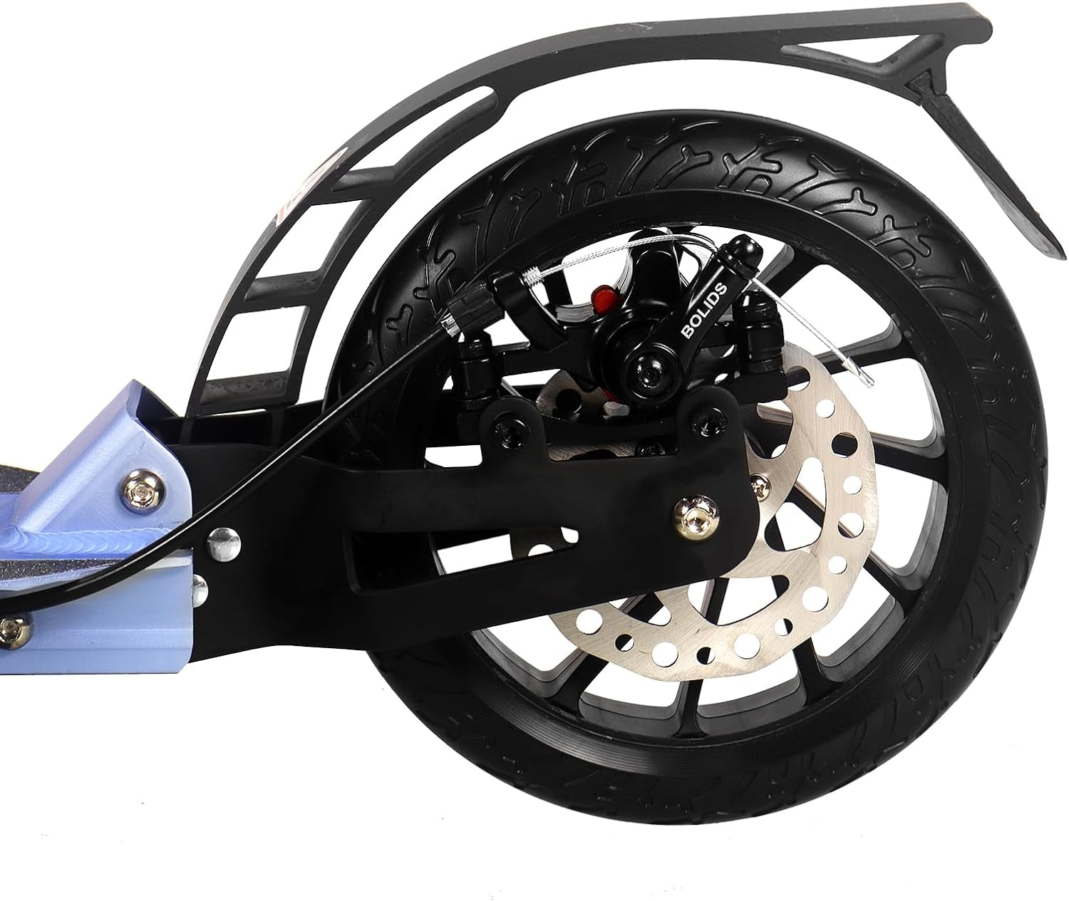 Adult Push Kick Foldable Scooter Big Large Wheels Hand Brake Sensitive Commuter Disc Scooter