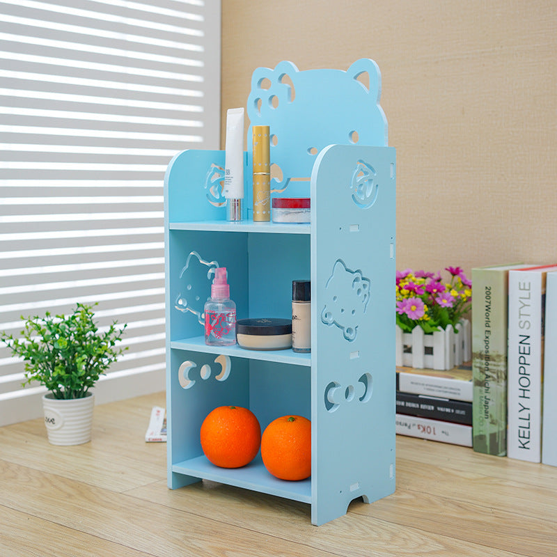 Lace Carved Nightstand Storage Cabinet for Bedroom