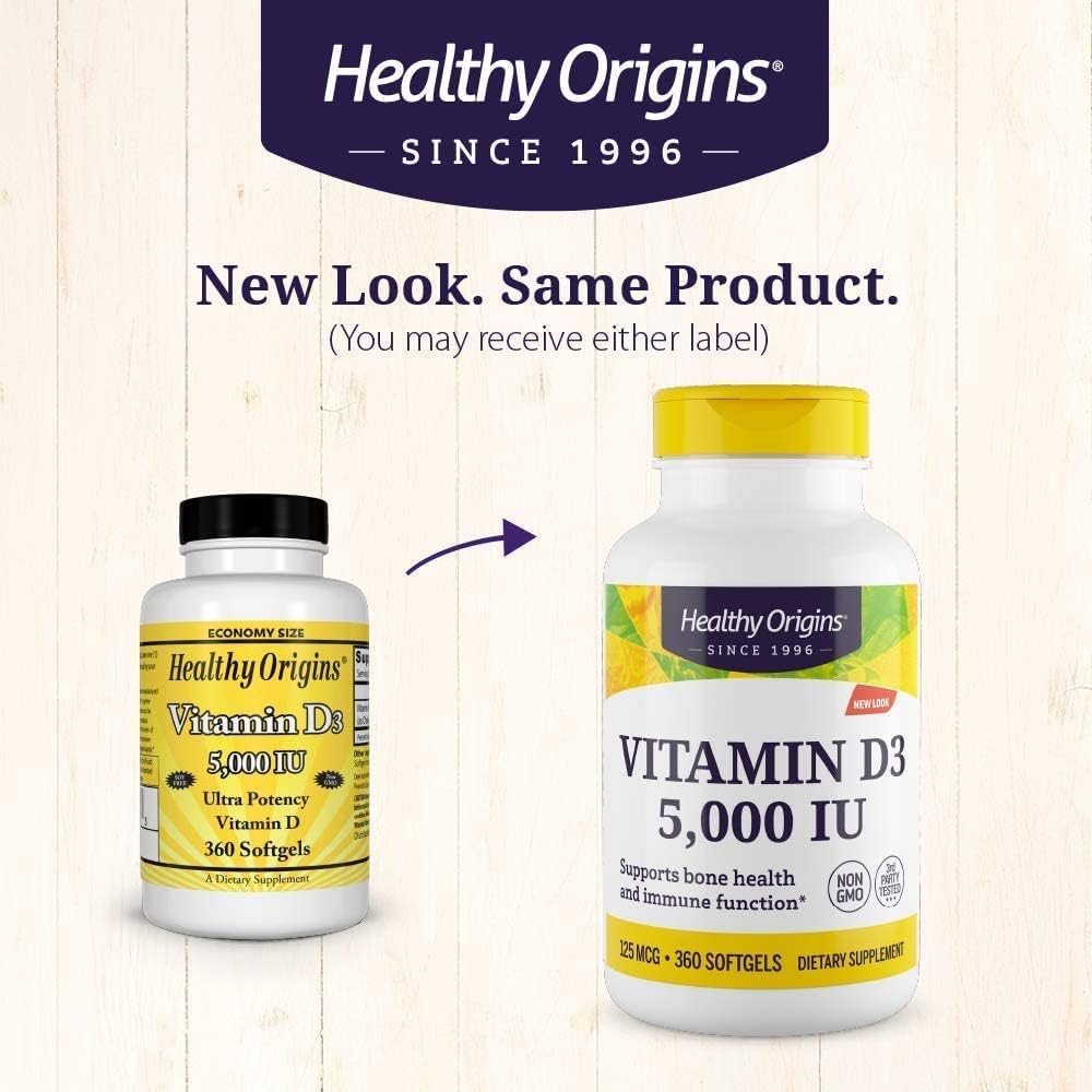 Vitamin D3 5000 IU (Non-Gmo), 120 Softgels (Copy)