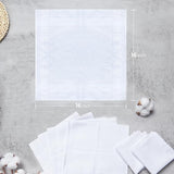Ohuhu Men's Cotton, 100% Soft Cotton  Pocket Square for Men, White Hankies Pocket Square for Suit, 16''x16'' Pattan Australia